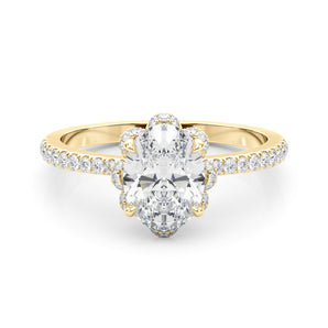 Oval Cent Engagement Ring (85357)