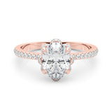 Oval Cent Engagement Ring (85357)