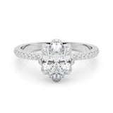 Oval Cent Engagement Ring (85357)