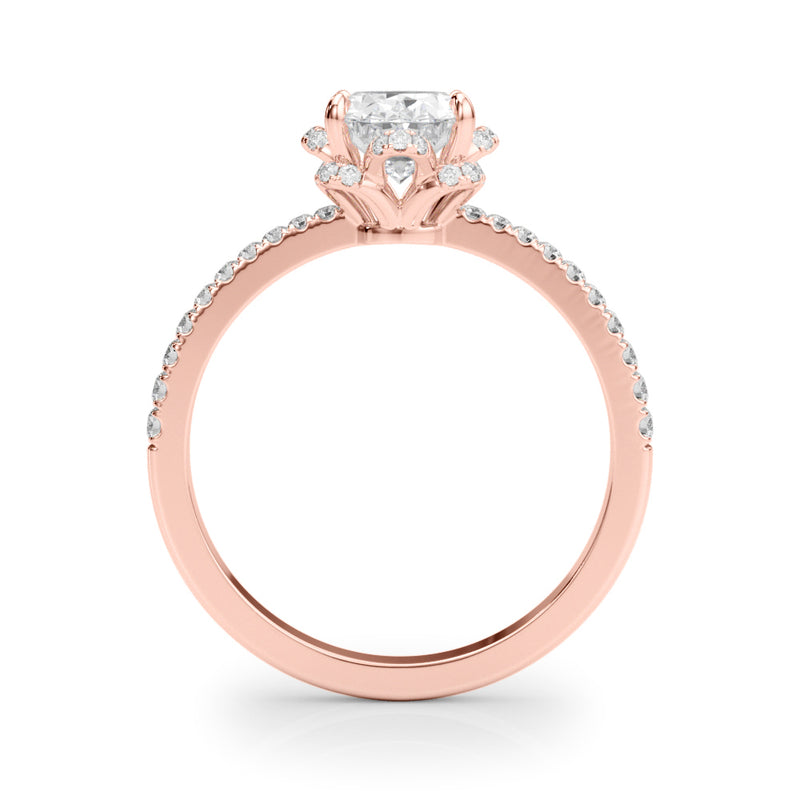Oval Cent Engagement Ring (85357)