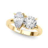 Round & Pear Shape Engagement Ring (85364)
