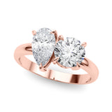 Round & Pear Shape Engagement Ring (85364)