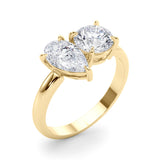 Round & Pear Shape Engagement Ring (85364)