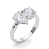 Round & Pear Shape Engagement Ring (85364)