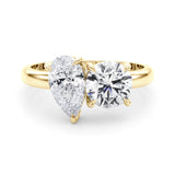 Round & Pear Shape Engagement Ring (85364)