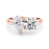 Round & Pear Shape Engagement Ring (85364)