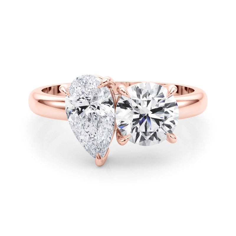 Round & Pear Shape Engagement Ring (85364)