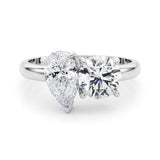 Round & Pear Shape Engagement Ring (85364)
