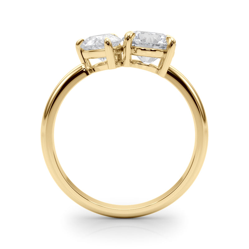 Round & Pear Shape Engagement Ring (85364)
