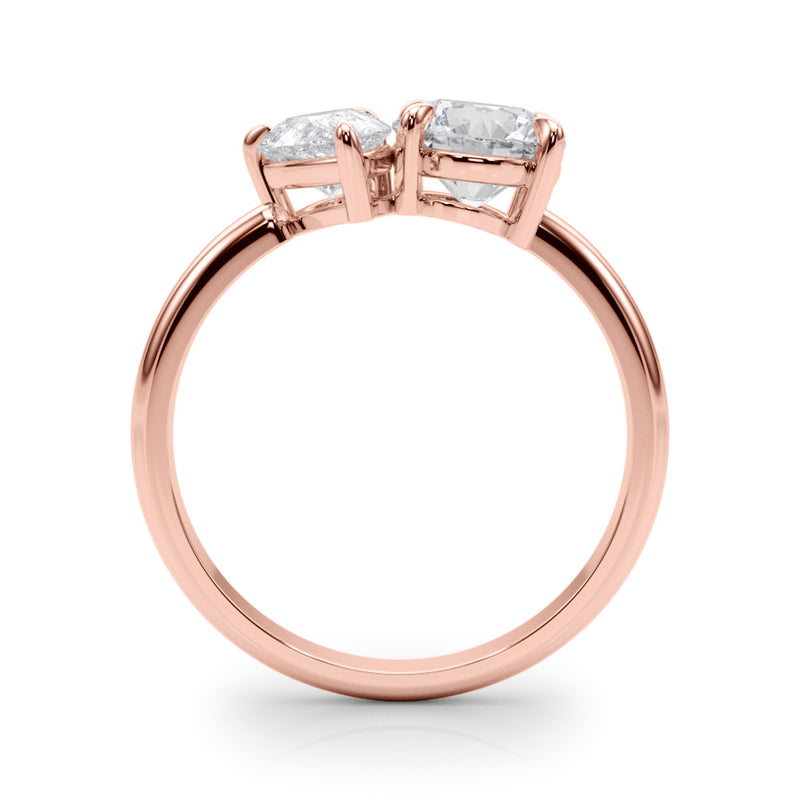 Round & Pear Shape Engagement Ring (85364)