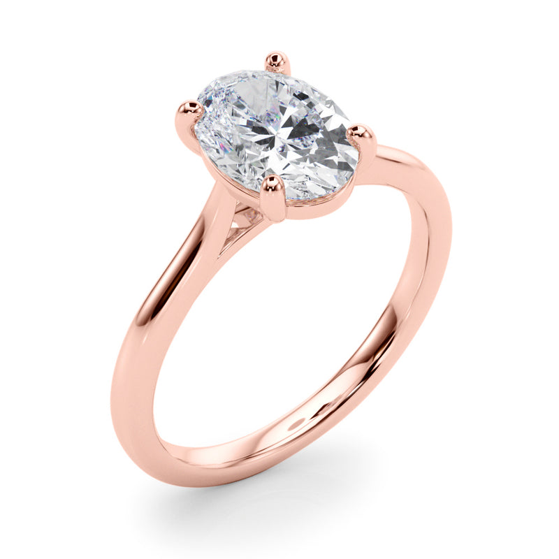 Solitaire Oval Engagement Ring (85398)