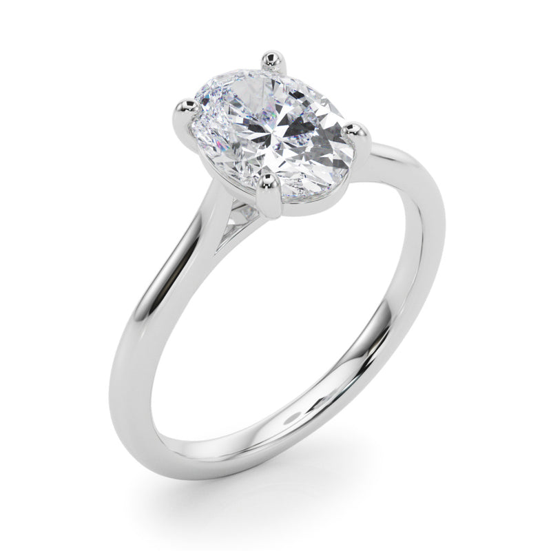 Solitaire Oval Engagement Ring (85398)