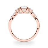 Split Shank Ov Center Rd & Mq Sides Engagement Ring (85401)