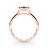 Solitaire Ov Bezel Set Engagement Ring (85417)