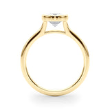 Solitaire Ov Bezel Set Engagement Ring (85417)