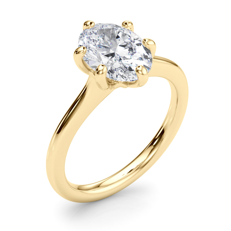 Solitaire Oval Engagement Ring (85427)