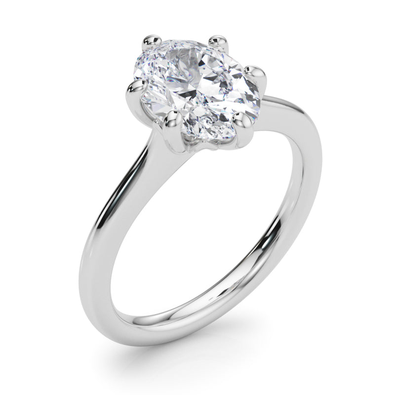 Solitaire Oval Engagement Ring (85427)