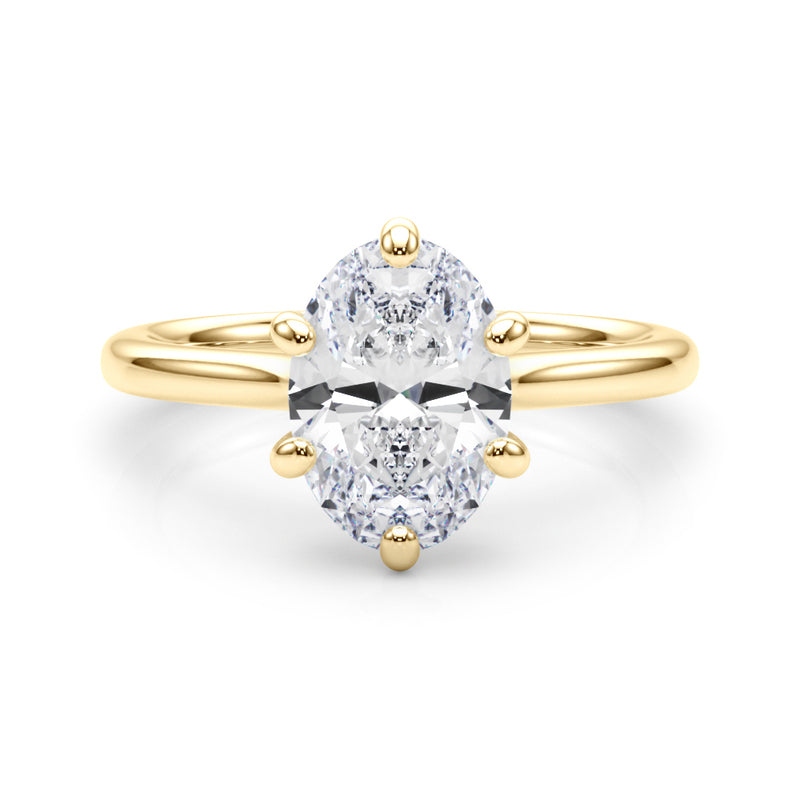 Solitaire Oval Engagement Ring (85427)