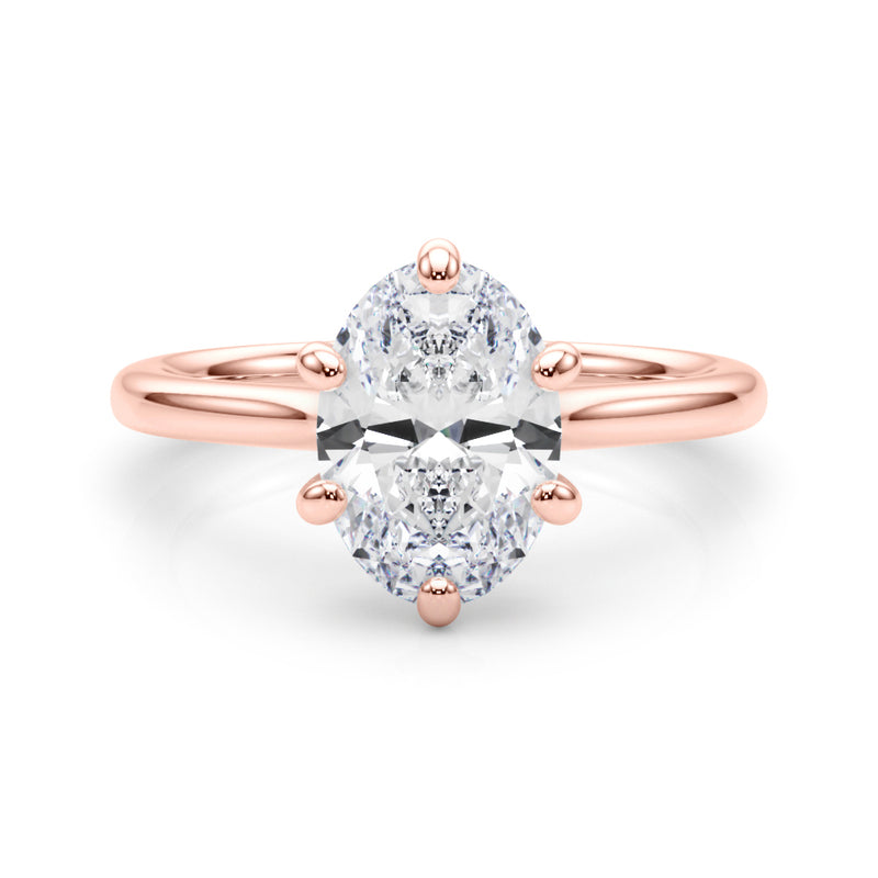 Solitaire Oval Engagement Ring (85427)