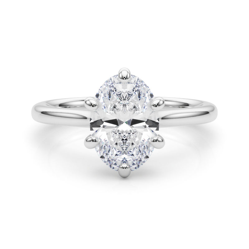 Solitaire Oval Engagement Ring (85427)