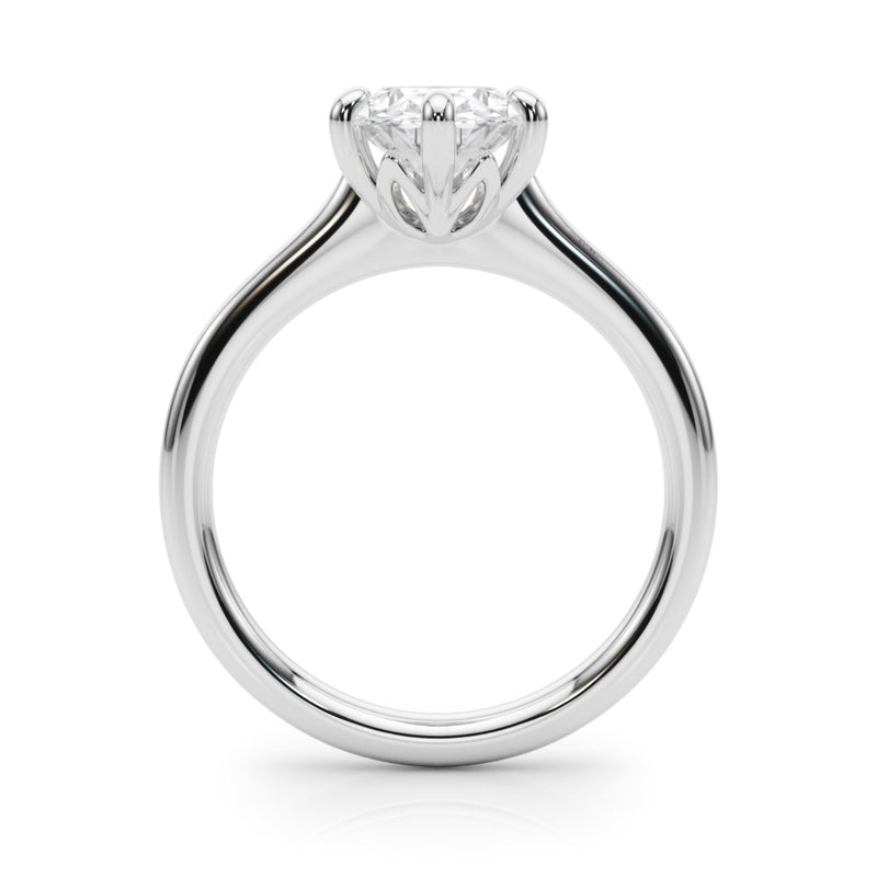 Solitaire Oval Engagement Ring (85427)