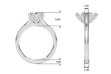 Solitaire Oval Engagement Ring (85427)