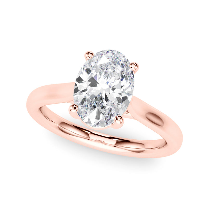 Solitaire Oval Engagement Ring (85435)