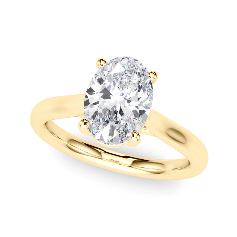Solitaire Oval Engagement Ring (85435)