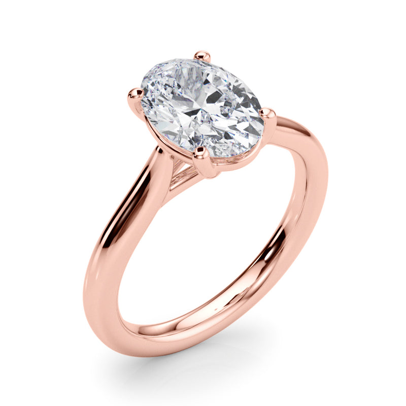 Solitaire Oval Engagement Ring (85435)
