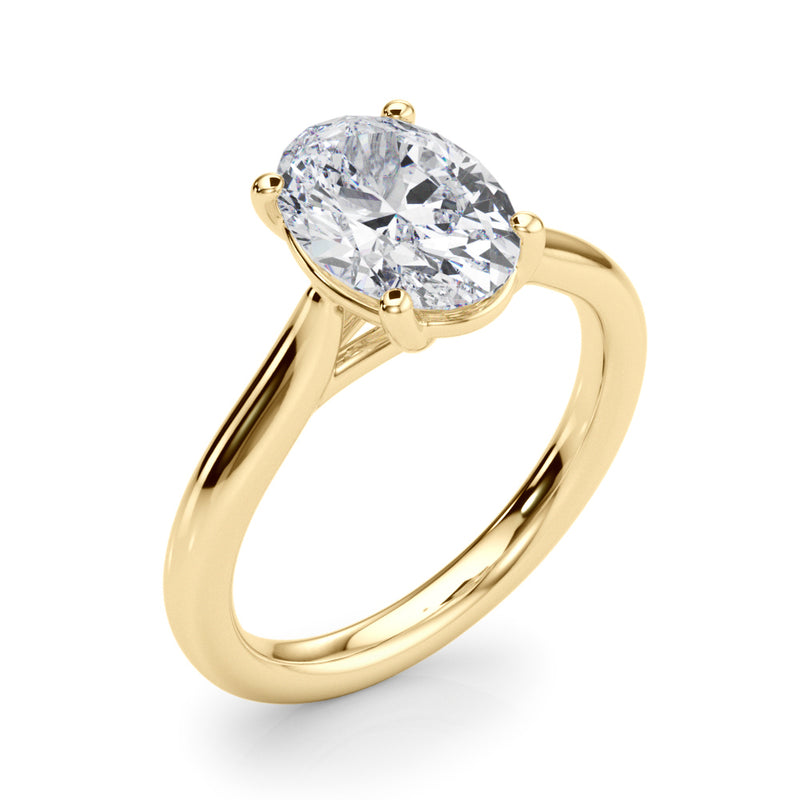 Solitaire Oval Engagement Ring (85435)
