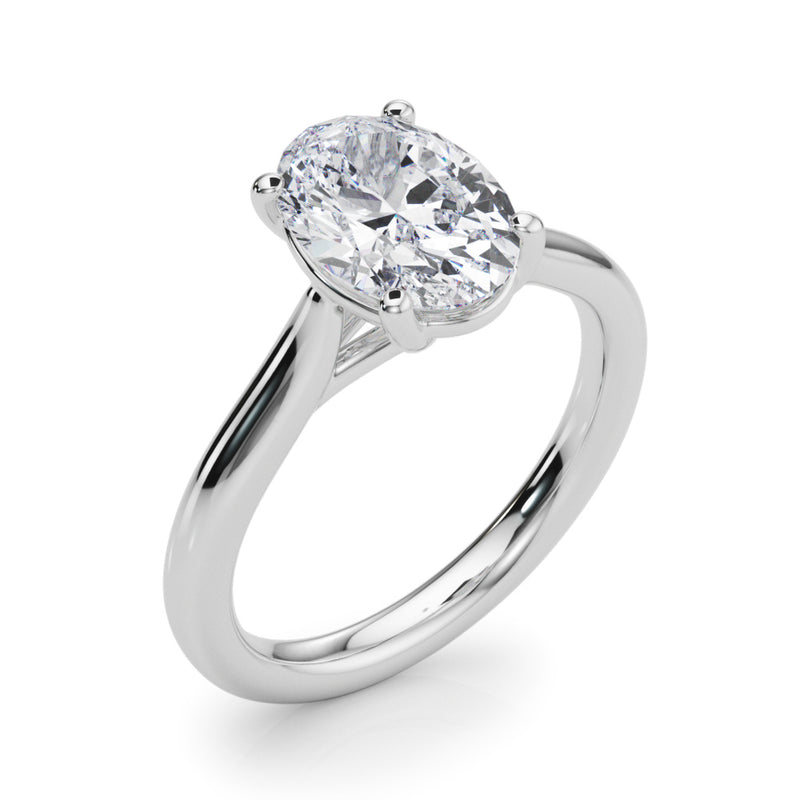Solitaire Oval Engagement Ring (85435)