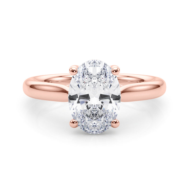 Solitaire Oval Engagement Ring (85435)