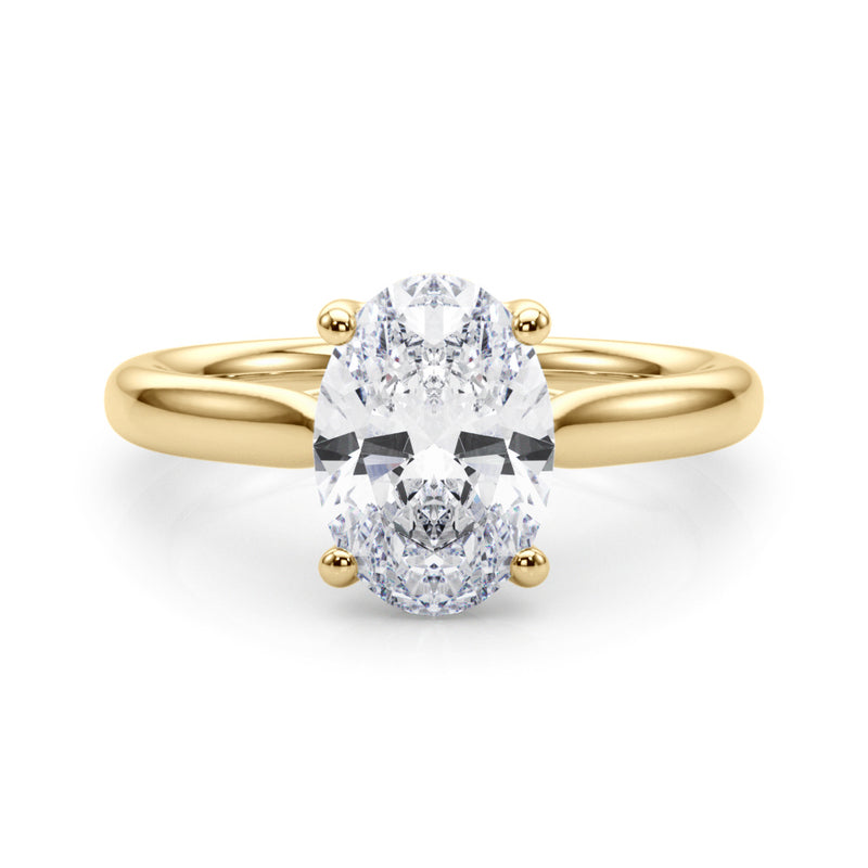 Solitaire Oval Engagement Ring (85435)