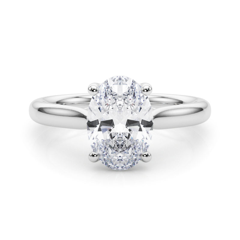 Solitaire Oval Engagement Ring (85435)