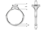 Solitaire Oval Engagement Ring (85435)