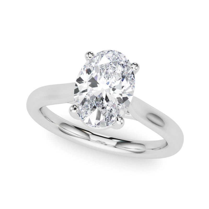 Solitaire Oval Engagement Ring (85435)
