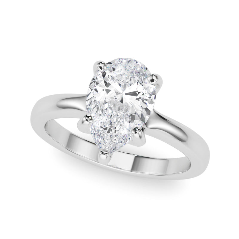 Solitaire Pear Shape Engagement Ring (85444-8.5X5.5)