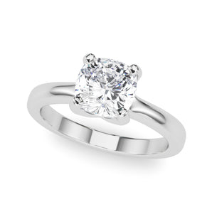 Cushion Double Prong Engagement Ring
