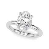 Oval Hidden Halo Engagement Ring
