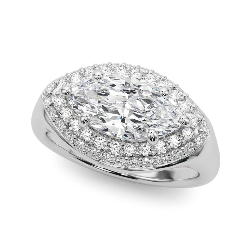 Marquise Trellis Engagement Ring (85463)