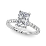 Emerald Halo Round Engagement Ring