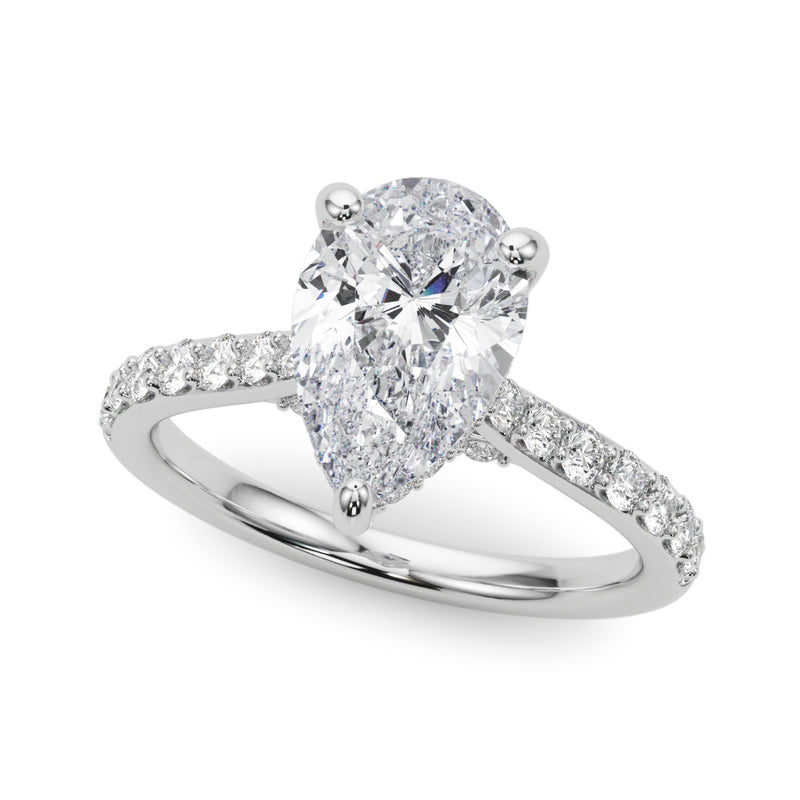 Halo Round Engagement Ring (85478-8.5X5.5)