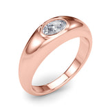 Solitaire Ov Bezel Set Engagement Ring (85480)