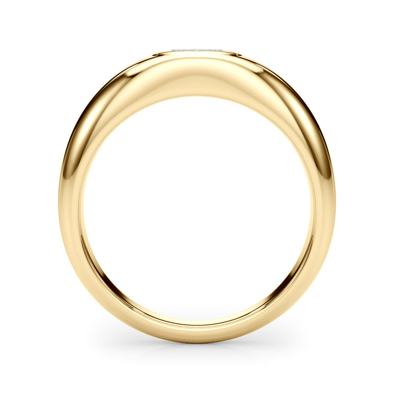 Solitaire Ov Bezel Set Engagement Ring (85480)