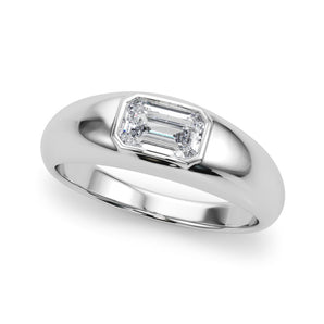Emerald Pave Engagement Ring