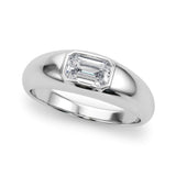 Emerald Pave Engagement Ring