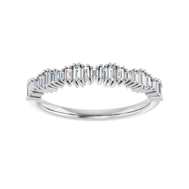 1/4 ct tw Diamond Lab Grown Anniversary Band in 14K White Gold... - view 3