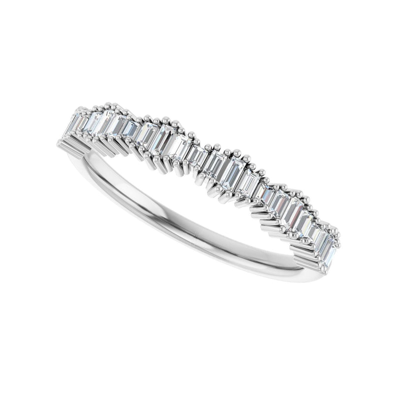 1/4 ct tw Diamond Lab Grown Anniversary Band in 14K White Gold... - view 5