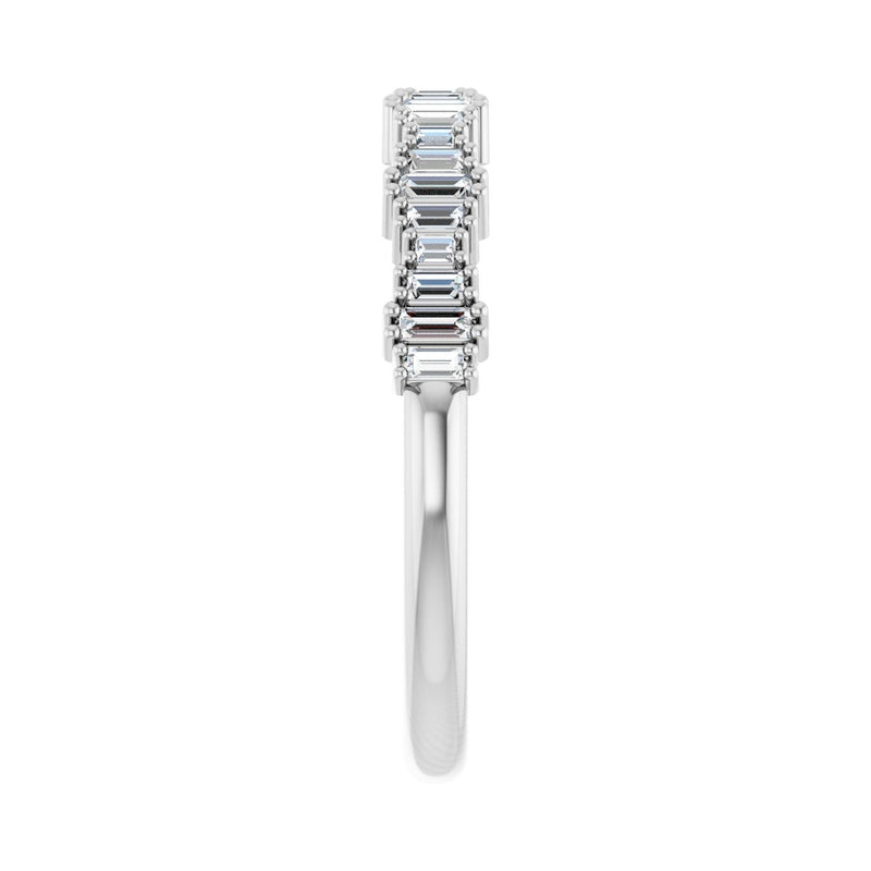 1/4 ct tw Diamond Lab Grown Anniversary Band in 14K White Gold... - view 4