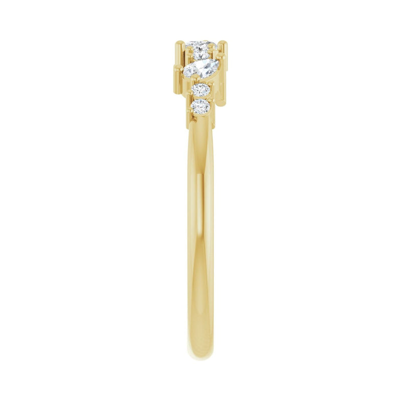 1/4 ct tw Diamond Lab Grown Anniversary Band in 14K White Gold... - view 4